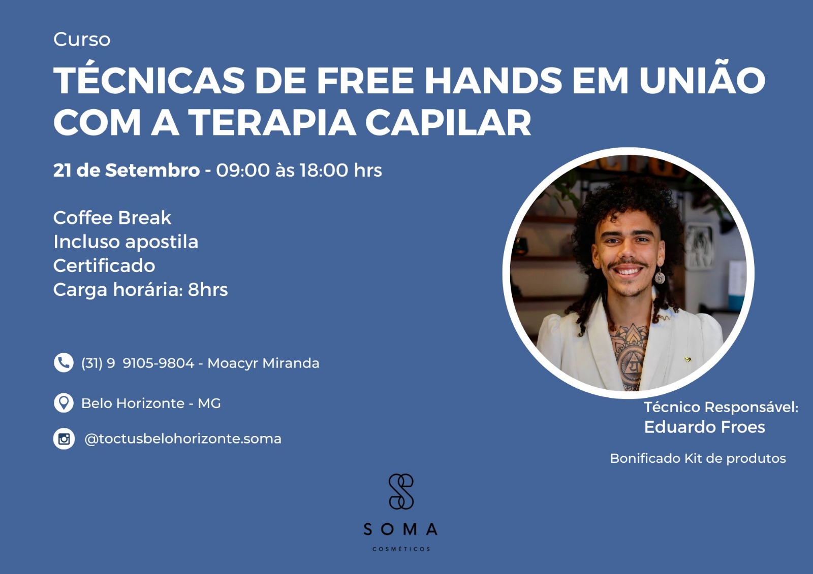 Curso Técnicas de Free Hands em União com a Terapia Capilar